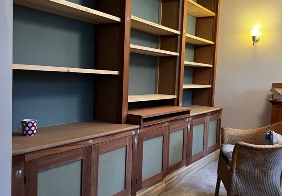 Fitted shelving and cabinetry